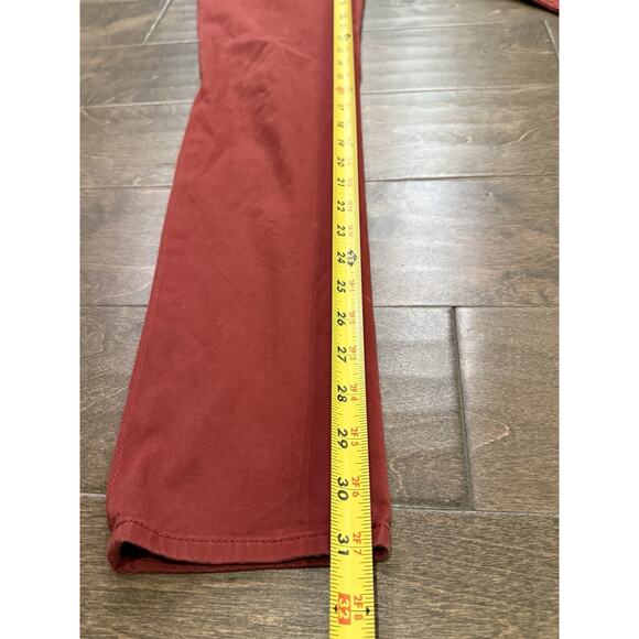 Adriano Goldschmied AG Womens Red The Stilt Cigarette Leg Jeans Size 25R USA - Picture 7 of 10